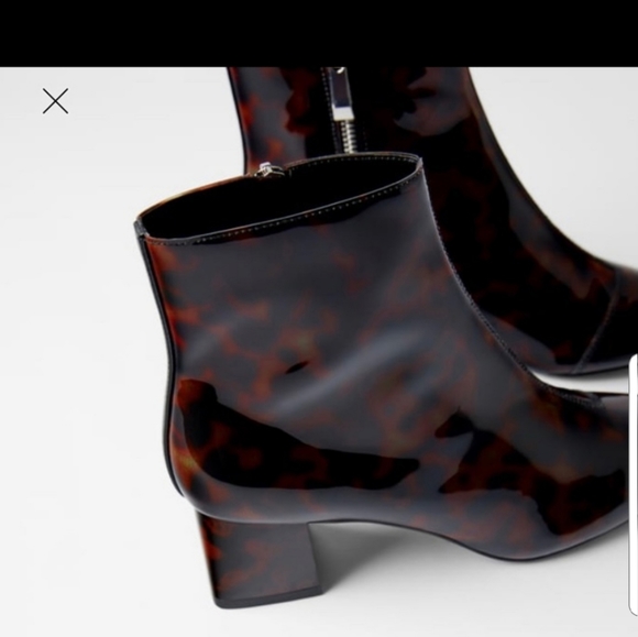 zara tortoise shell boots